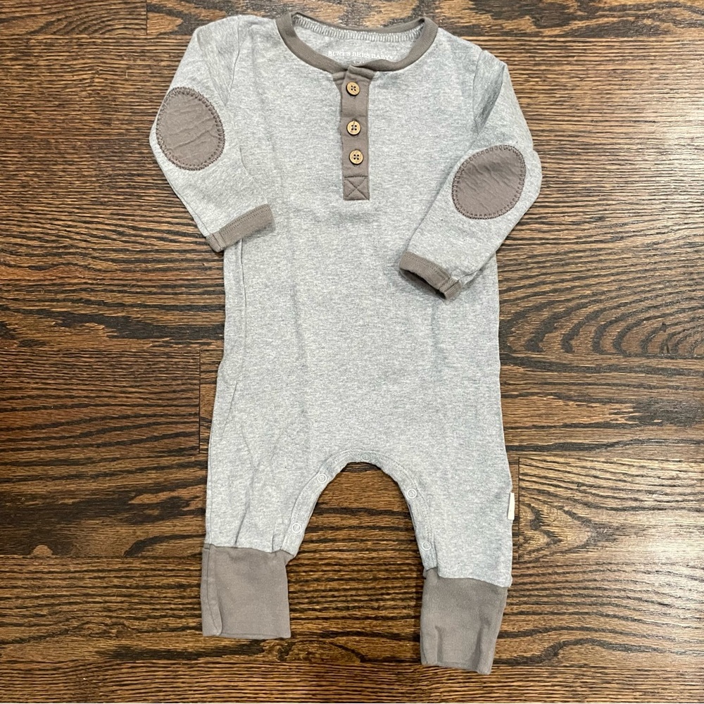 Burt’s Bees Henley Romper 3-6m